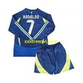 Al Nassr Cristiano Ronaldo 7 Gostujući Dječji Nogometni Dres 2024-2025 Dugim Rukavima